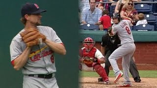 STL@PHI: Leake fans eight, chips in at the plate