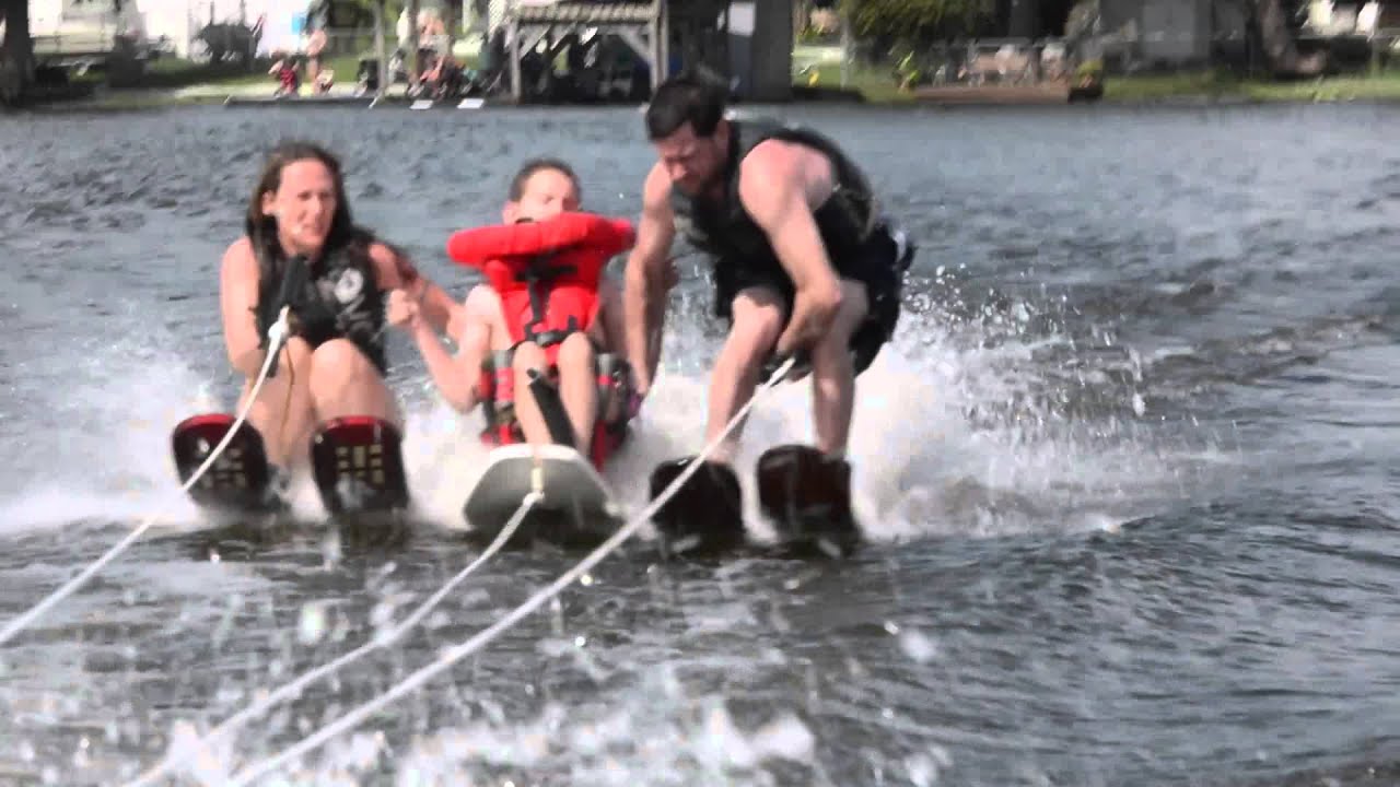 Canadian Adaptive Water Ski Camp 2015 Lake Jessie, Florida Tuesday YouTube