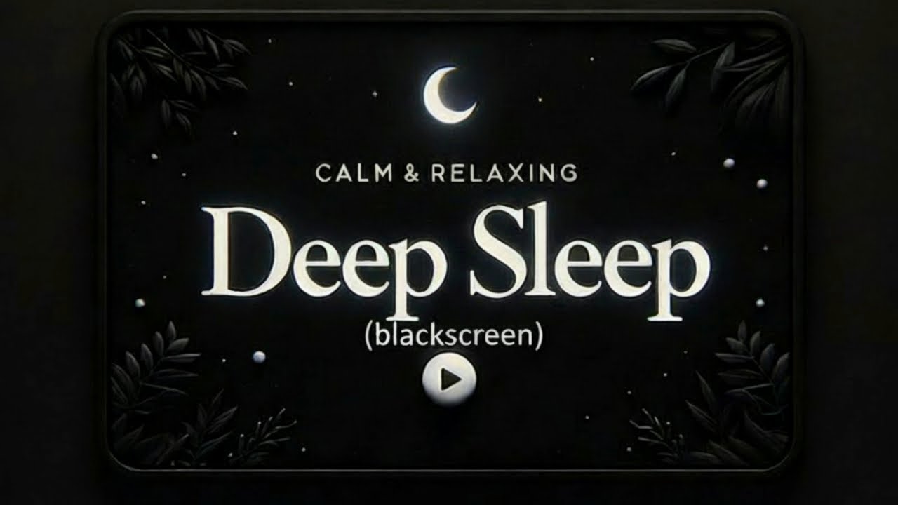 Black Screen | Relaxing Music | Therapeutic Sleep Aid & Stress Relief | 8 Hours