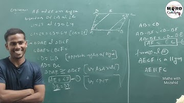 Parallelogram Class 8  part-8  Exercise 16A  question 9 (RS Aggarwal)