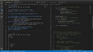 S01E08 bucket sort concept and code in python