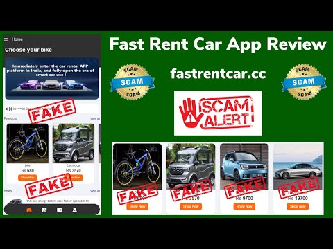 Fast Rent Car App Review | Fastrentcar.cc Fake Chinese Investment App | Ponzi Scheme App