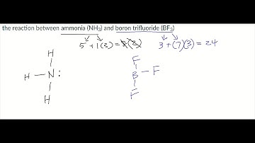 Lewis Structure of Ammonia (NH3) and Boron Trifluoride (BF3) using Coordinate Covalent Bond