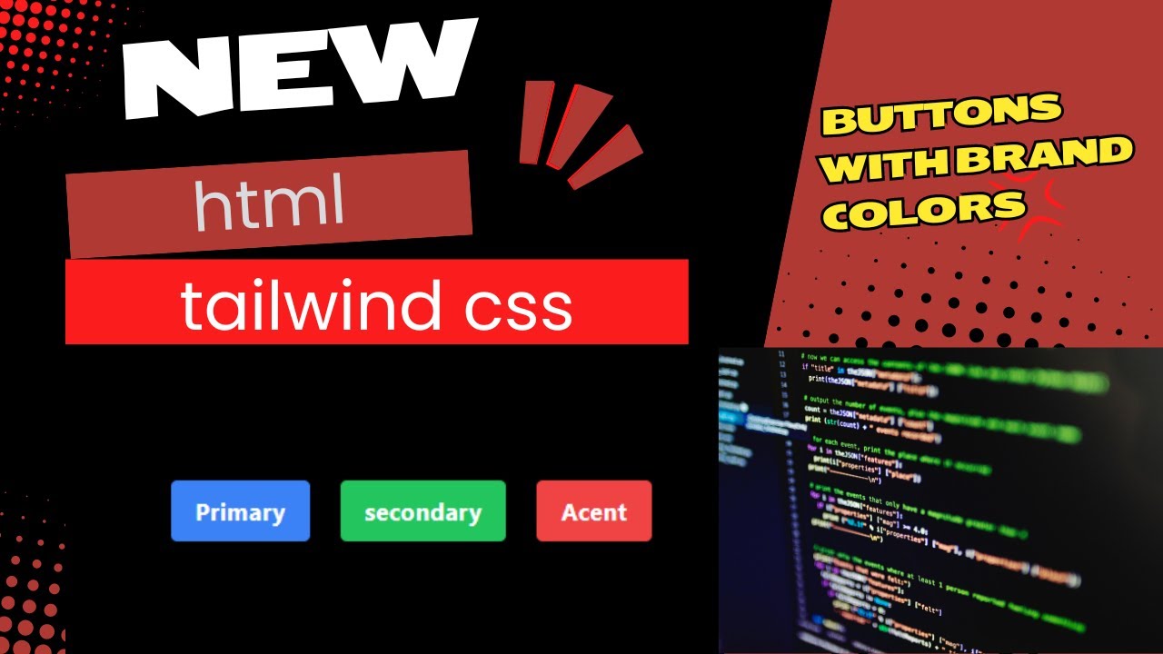 Buttons with brand colors | HTML | TailwindCSS - YouTube