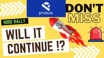 PROSUS (PROSY) - Watch Out For This Stock!