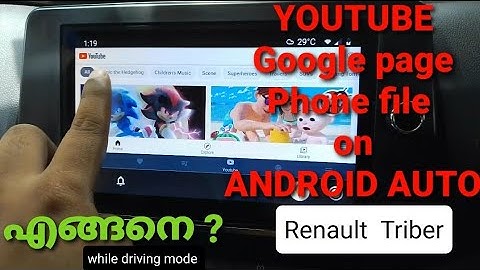 YOUTUBE, GOOGLE SEARCH,& PHONE FOLDER 📂 ON ANDROID AUTO 🚘 IN RENAULT TRIBER