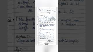 String Handling Class 10 (Part 2) | #notes | Computer #icse #semester2 #shorts #shortvideo