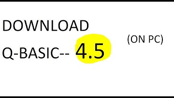 How to download qbasic 4.5 on Windows 10 ,8 ,7