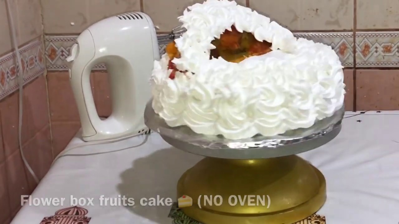 Flower box fruits cake 🎂/fruits cake YouTube