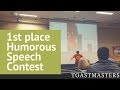 Jovica Spasic - &quot;Moscow&quot; - 1st place Humorous Speech - Toastmasters