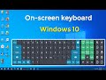 How to open on-screen keyboard