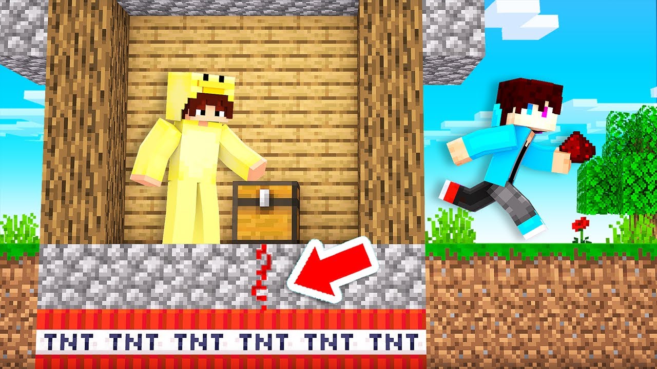 TNT TROLL BOUWEN Onder BESTE VRIEND’S HUIS! (Survival Eiland)