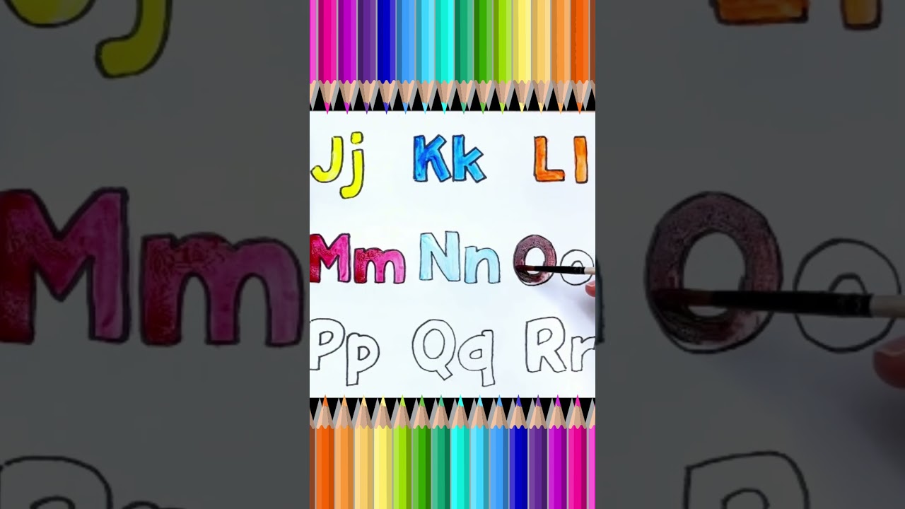 🎨Learn Alphabet Aa to Zz with Words - Colouring and Drawing for kids🌈