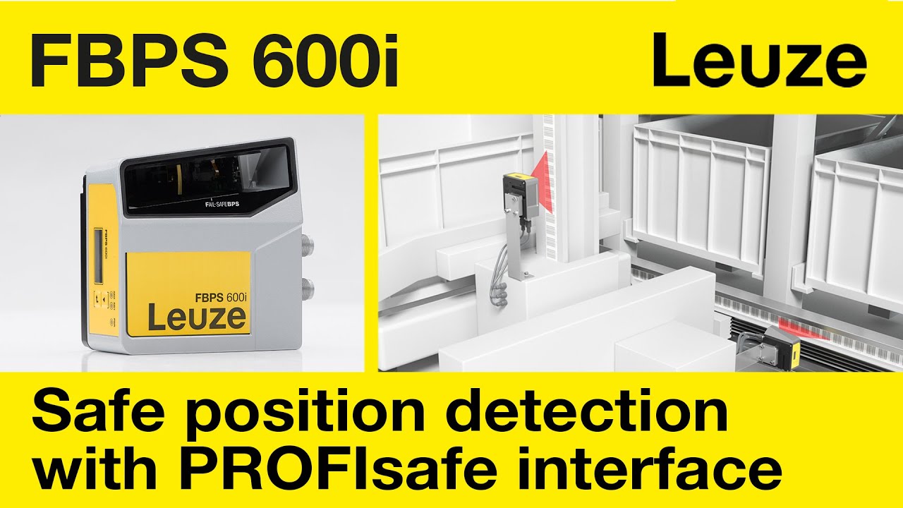 Safe barcode positioning system FBPS600i with PROFIsafe or SSI ...