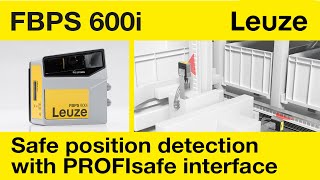 Safe barcode positioning system FBPS600i with PROFIsafe or SSI interface for positioning