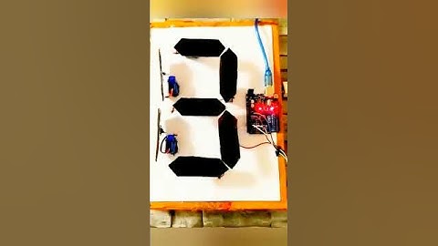 "Arduino Servo Motor 7-Segment Display | Counting from 0 to 9" #dcmotor #smart #aielectric