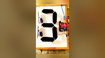 "Arduino Servo Motor 7-Segment Display | Counting from 0 to 9" #dcmotor #smart #aielectric