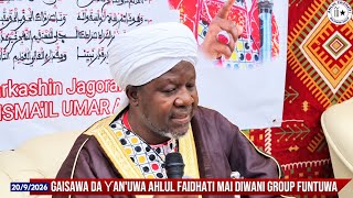 Greetings to the Ahlul Faidhati Brothers of the Mai Diwani Group, Funtua. Today, Sunday, 9/20/2026