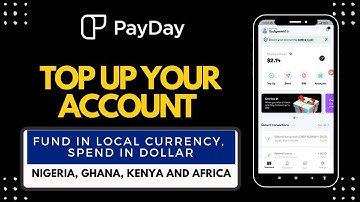how to topup your payday account (Alternative to barter/flutterwave)