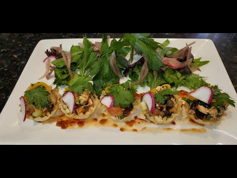 How To Make Salmon Salsa In Phyllo Tartlets With Garlic Chili Sauce