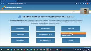Como acessar Conectividade Social pelo Google Chrome |  registrando certificado
