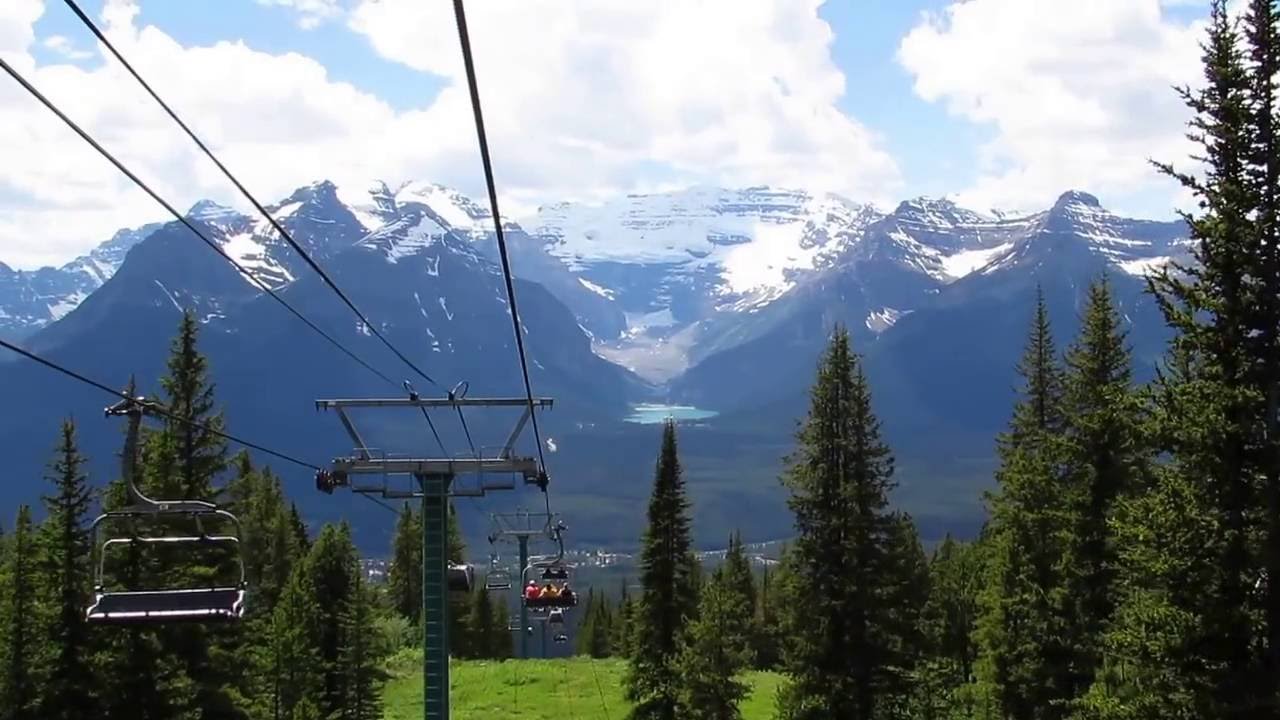 Lake Louise Chair Lift Alberta Youtube