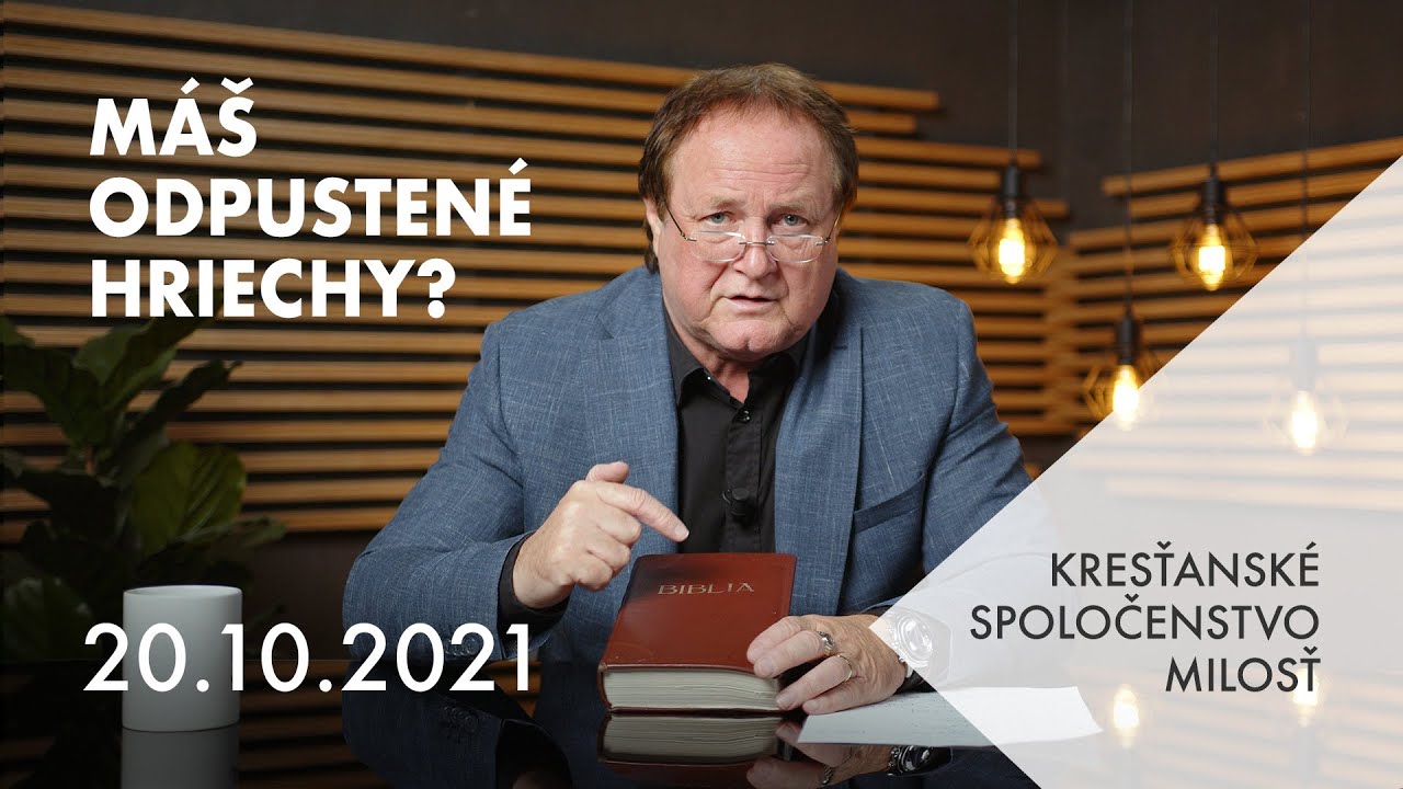 Máš odpustené hriechy?  |  Jaroslav Kříž