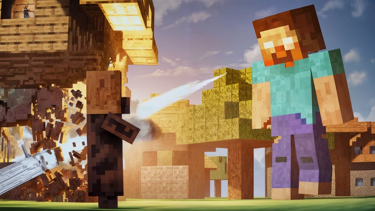 HeroBrine's Destroy Our Peaceful Village in Minecraft | Teardown - YouTube