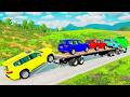 Extreme Train Crash Compilation in BeamNG drive Hammer Realistic Destruction