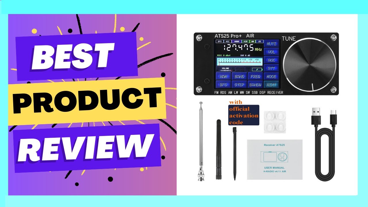 ATS25 Pro unterstützt Bluetooth Wifi FM SW SSB MW LW AIR SDR-Empfänger