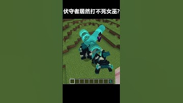 一群伏守者居然打不死女巫? #minecraft #我的世界