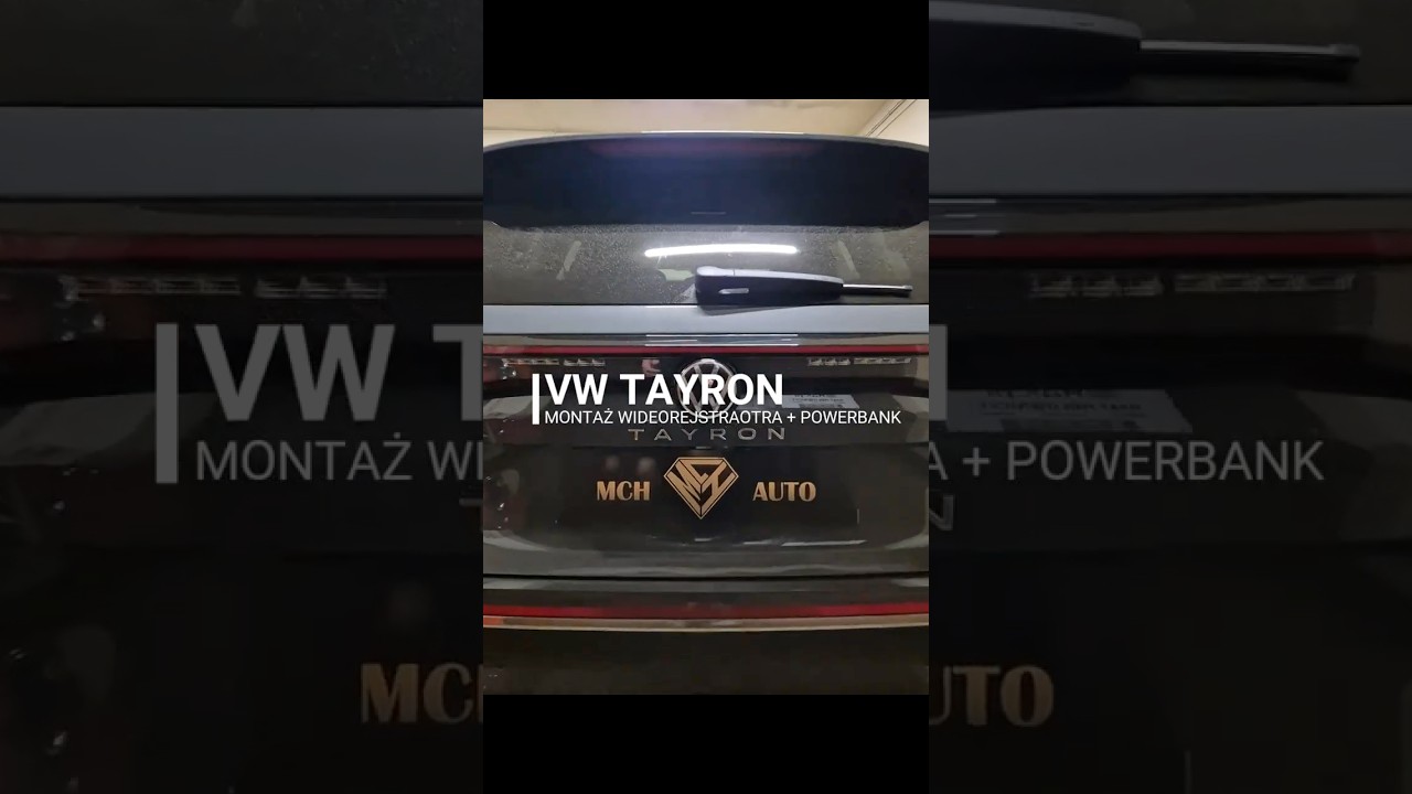 VW Tyron na montażu wideorejestratora 70mai 4K T800 + Powerbank 