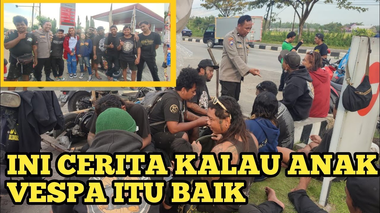 SELURUH 8*D*N PENUH T*T0 WARNA  PAKAIAN SERBA HITAM.MENANGIS  SAAT KANGEN IBU.CERITA BAIK ANAK VESPA