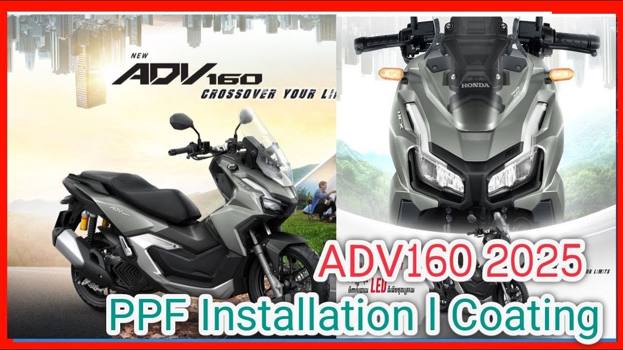 Honda ADV160 PPF installation l Coating