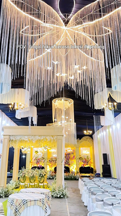 Impian dekorasi pernikahan Sweet dan Luxury bisa kamu wujudkan di Mayumi Decoration🤍
