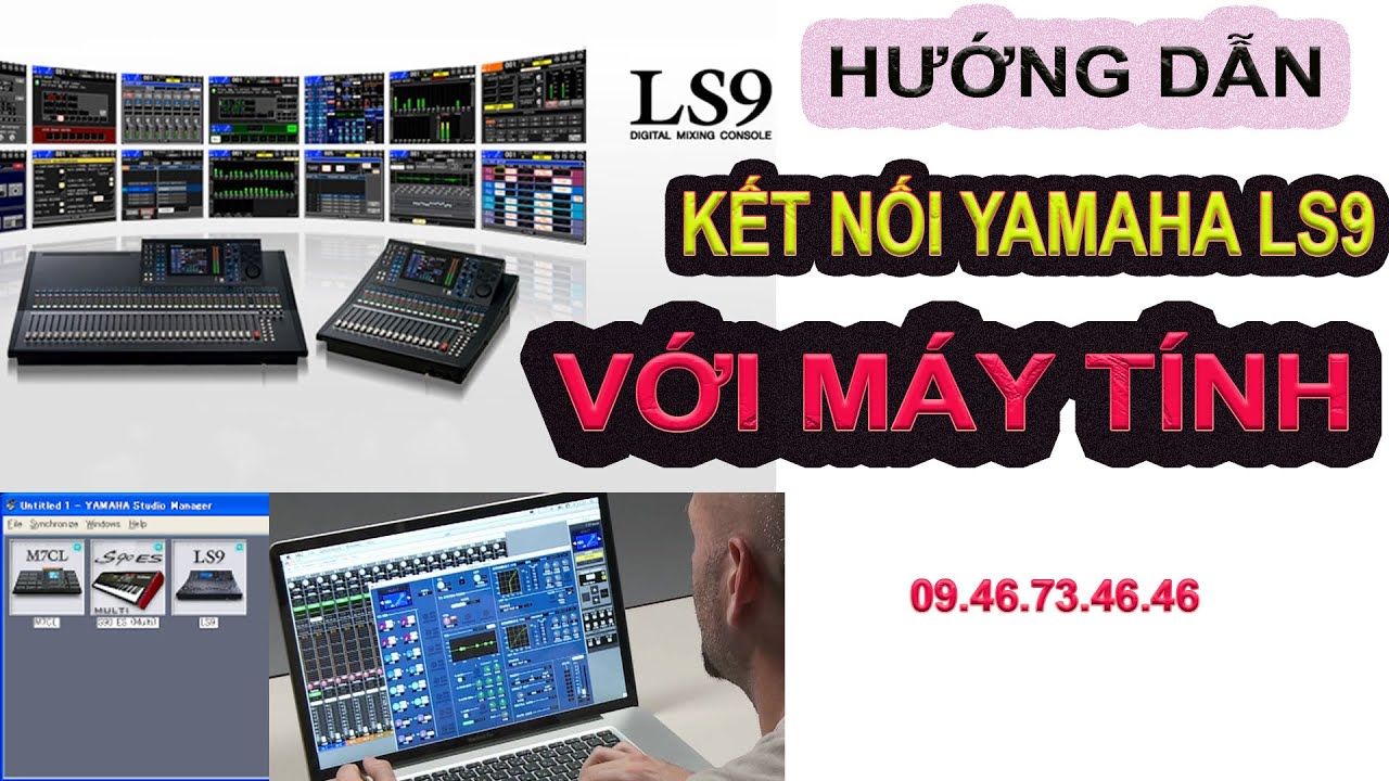 mixer yamaha ls9 hướng dẫn kết nối bằng ipad YouTube