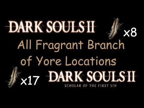 Видео: Dark Souls 2 & Dark Souls 2 SotFS Все ароматные ветви былого (All Fragrant Branch of Yore Locations)