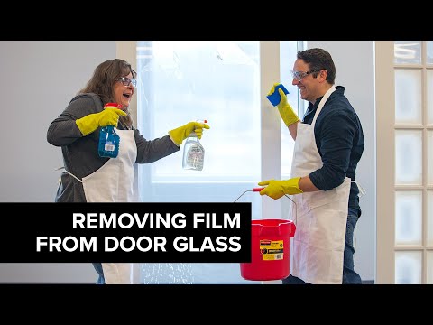 Interior Doors: Removing the Protective Film from Glass