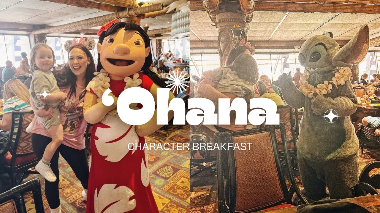 Mav’s Birthday at ‘Ohana Character Breakfast with Lilo & Stitch and exploring the Polynesian Hotel