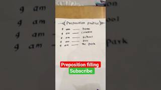 The most important daily use preposition 😱😱😱✅