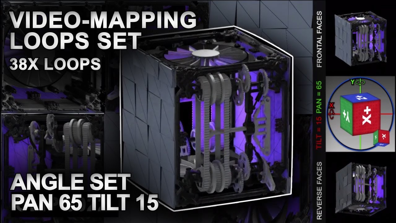 BOX Projection-Mapping loops (38 loops Angle-Set) Pan 65 Tilt 15 by ...