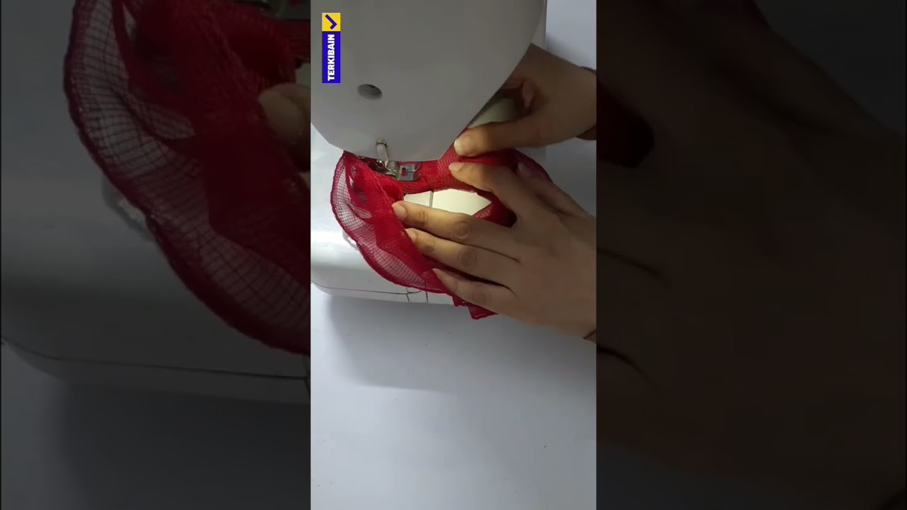 Diy Ruffle Scrunchie #sewing #terkibainstitch #scrunchies #diyscrunchie