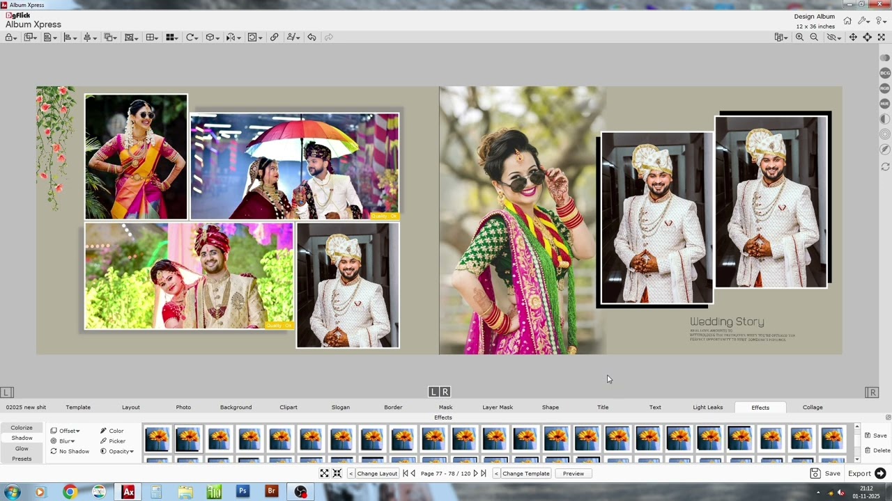 Wedding Album pre shoot New Design letest 2026 lesson 05