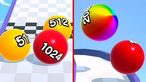 Ball Run 2048 Gameplay All Levels iOS,Android Walkthrough Ball Colors Run New Trailer Level 771-775