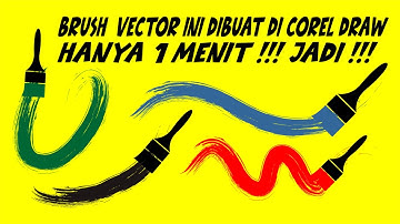 BELAJAR MUDAH COREL DRAW TUTORIAL MEMBUAT CUSTOM BRUSH VECTOR COREL DRAW