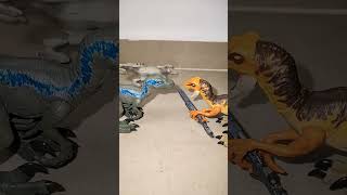 tranquilo no está cargada... #shorts #mattel #jurassicpark #jurassicworld #blue #velociraptor #funny