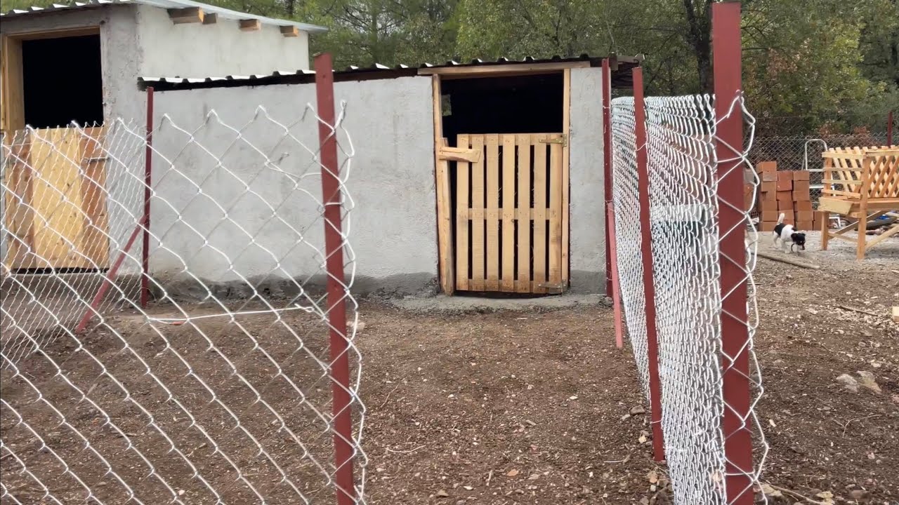 KOYUN AHIRINA PALETTEN KAPI VE TEL ÇİT YAPTIM