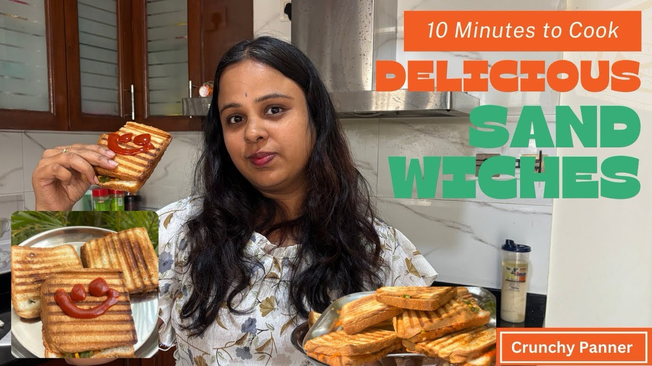 How to make grilled paneer sandwich recipe - Snack Recipe - Veg Club Sandwich - Quick & Easy