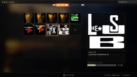 How to make optic emblem|black ops 4