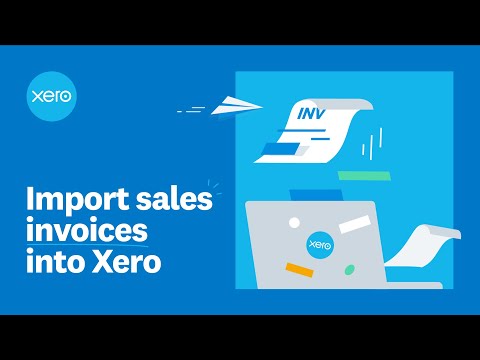 Import sales invoices into Xero